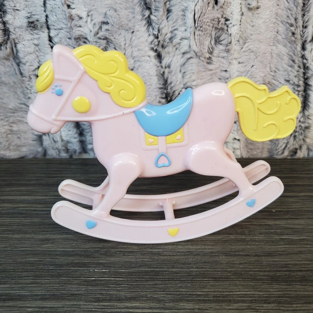Vintage '84 Mattel Barbie Doll The Heart Family Cousin Nellie Pink Rocking Horse